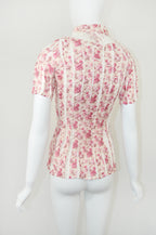 Yoshiki Hishinuma Rouge Rose Print Blouse