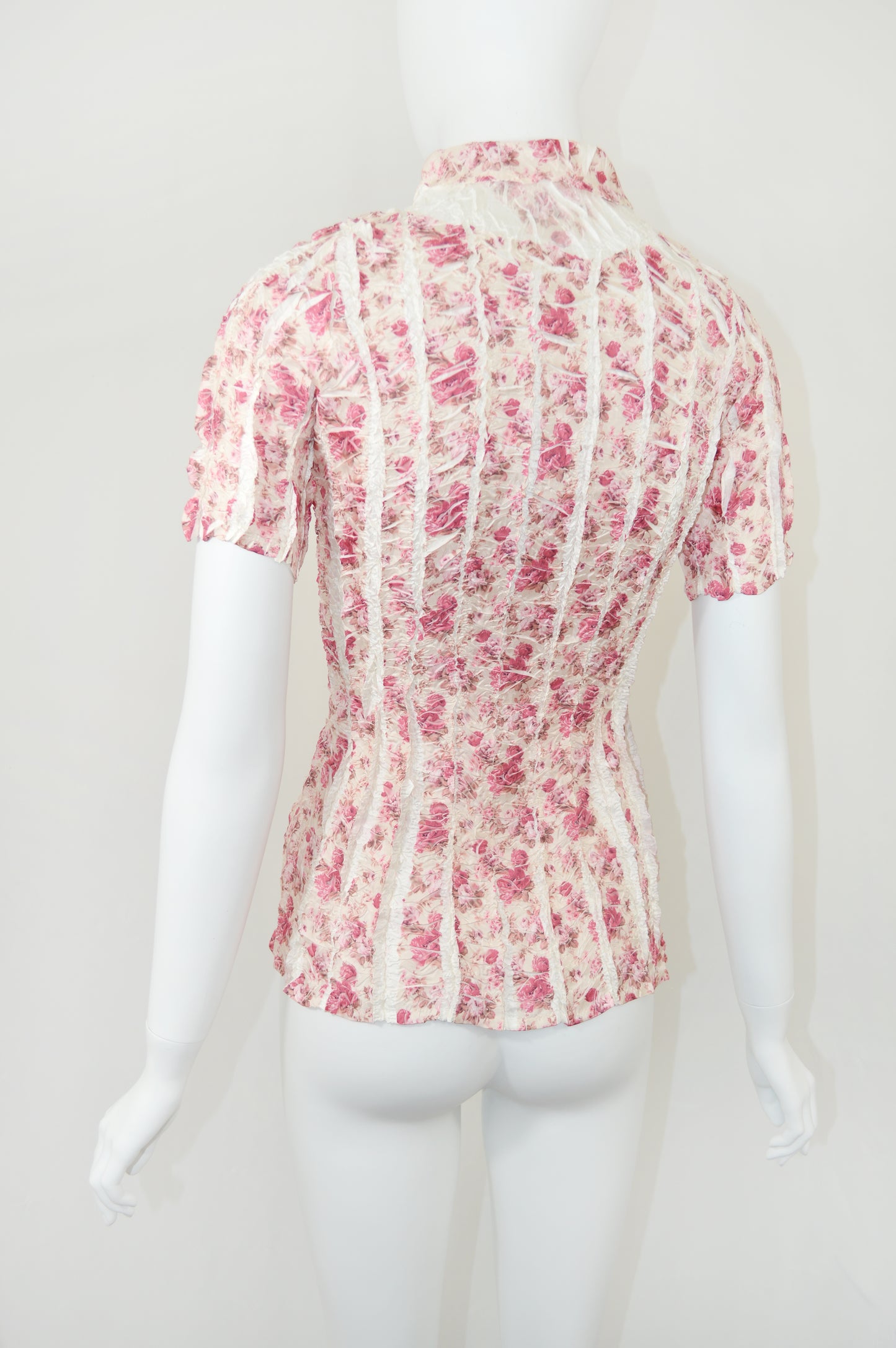 Yoshiki Hishinuma Rouge Rose Print Blouse