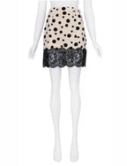 Valentino Boutique SS 1992 Polka Dot Lace Skirt