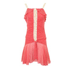 VALENTINO 2005 EMBELLISHED POLKA DOT SILK DRESS