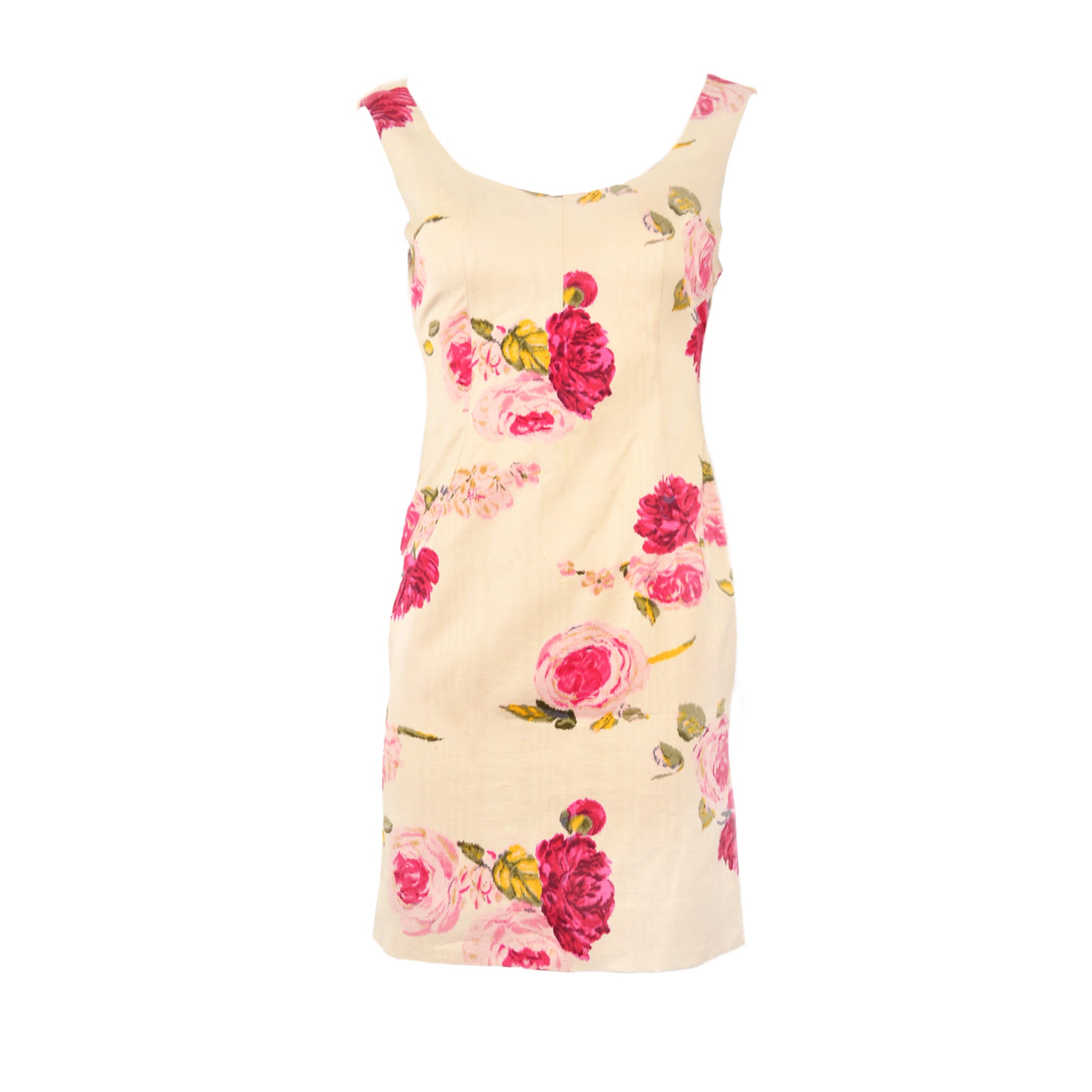 Dolce & Gabbana FW 1996 Mini Dress with Rose Print