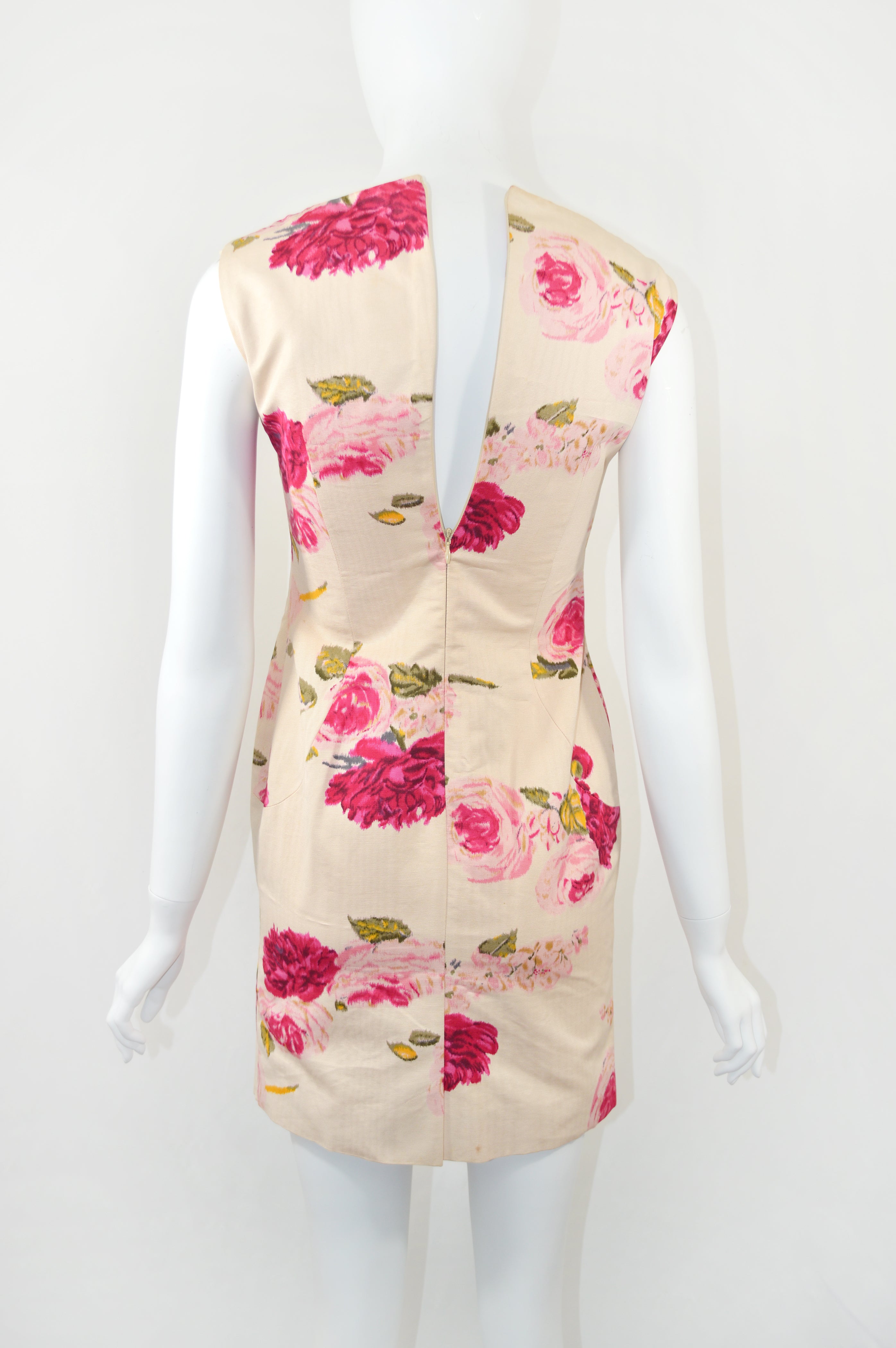 Dolce & Gabbana FW 1996 Mini Dress with Rose Print