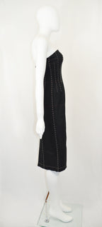 YOHJI YAMAMOTO SS 2000 Stitched Strapless Dress