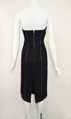 YOHJI YAMAMOTO SS 2000 Stitched Strapless Dress