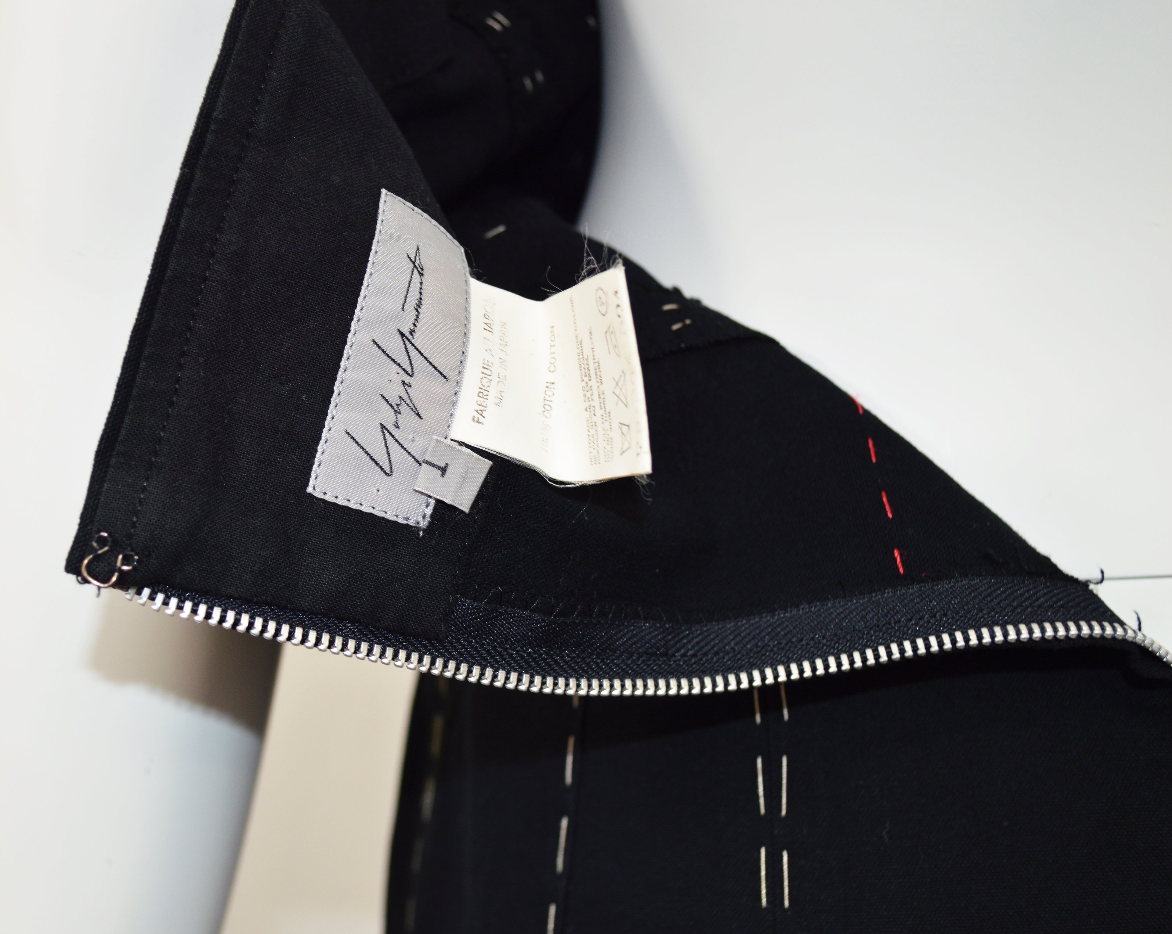 YOHJI YAMAMOTO SS 2000 Stitched Strapless Dress