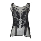 YOHJI YAMAMOTO SS 2007 Embroidered Organza Blouse