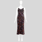 Badgley Mischka FW 2000 Runway Embellished Velvet Dress