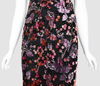 Badgley Mischka FW 2000 Runway Embellished Velvet Dress