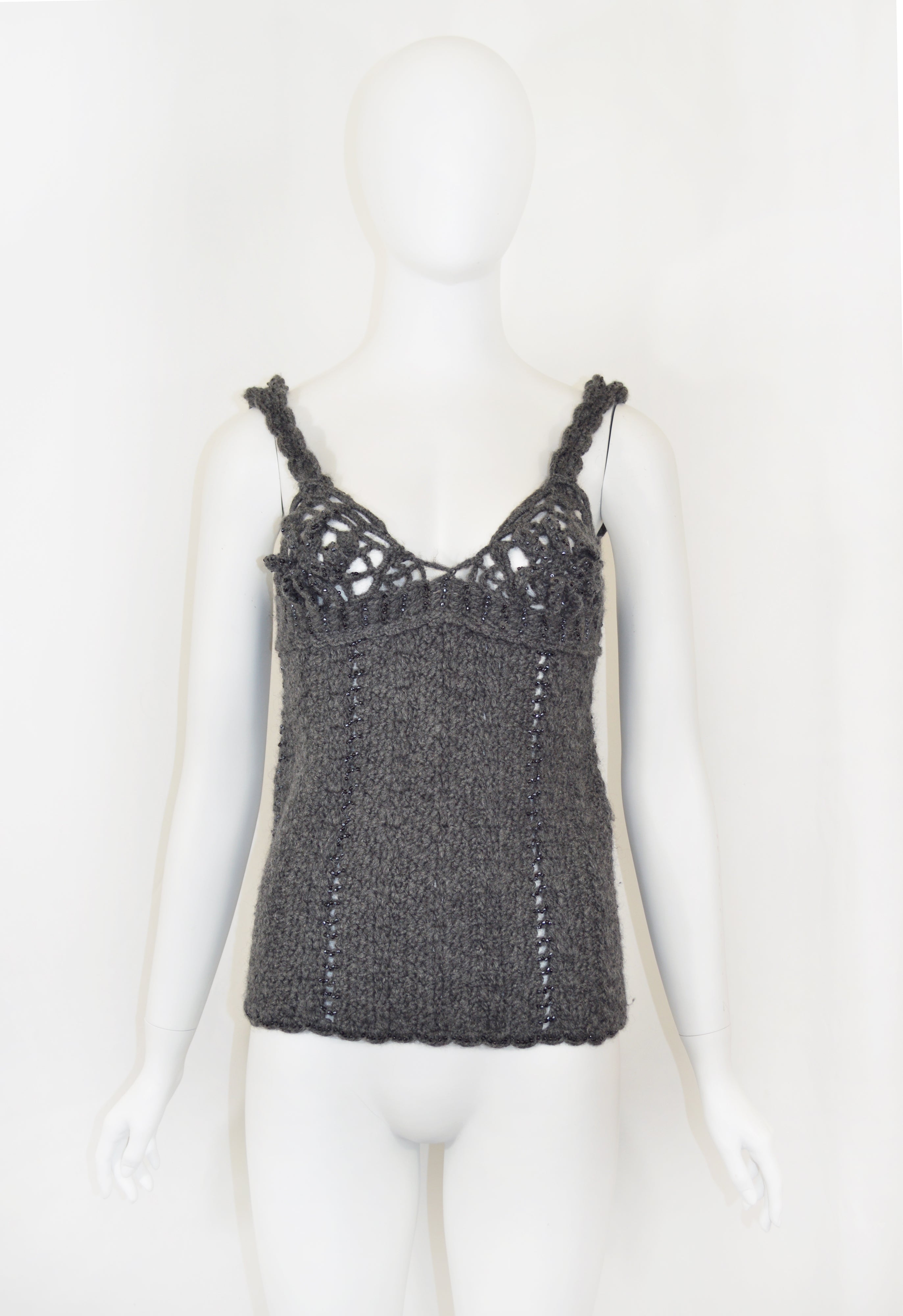 Tao Comme des Garçons 2005 Knit Bustier Tank