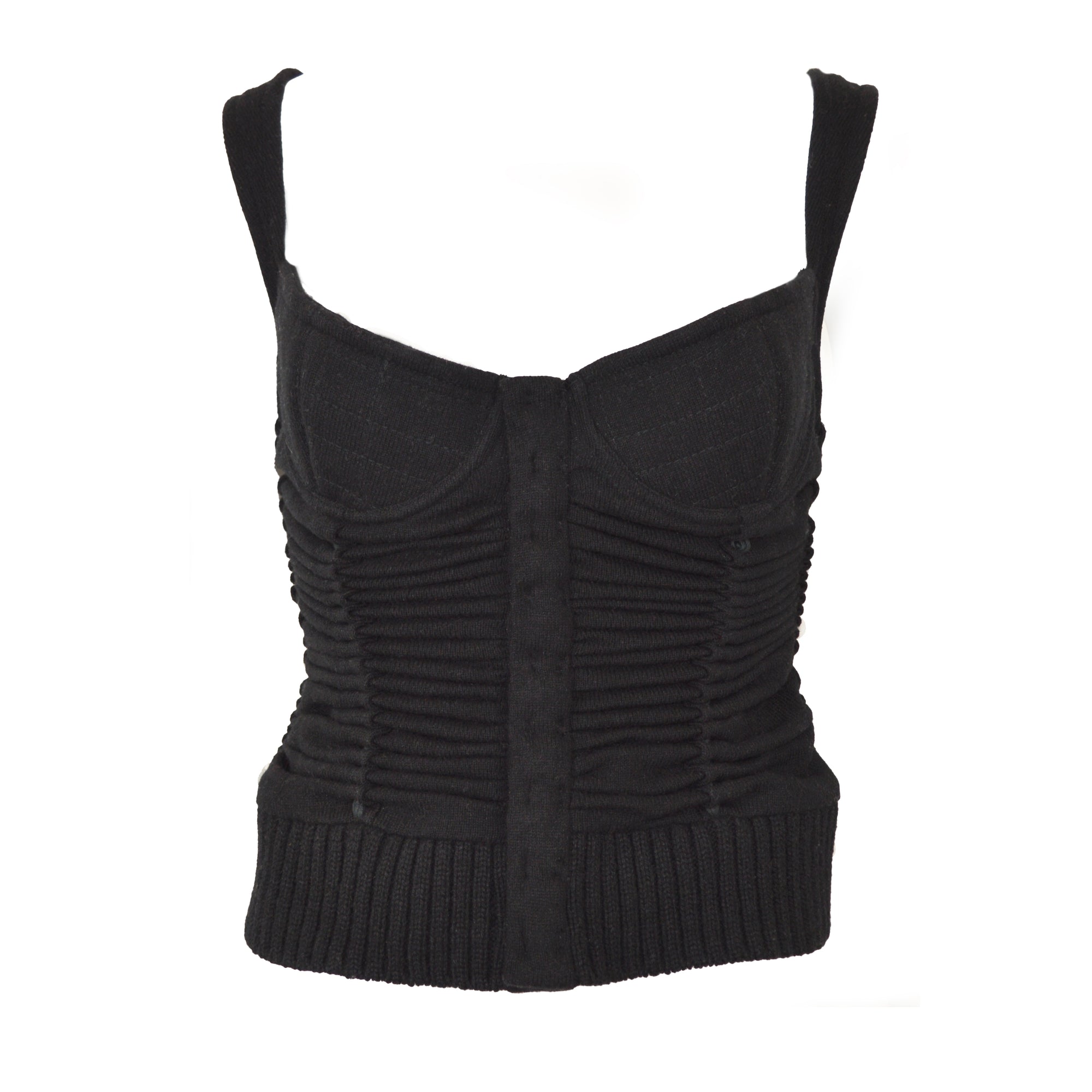 Tao Comme des Garçons 2005 Adjustable Knit Bustier