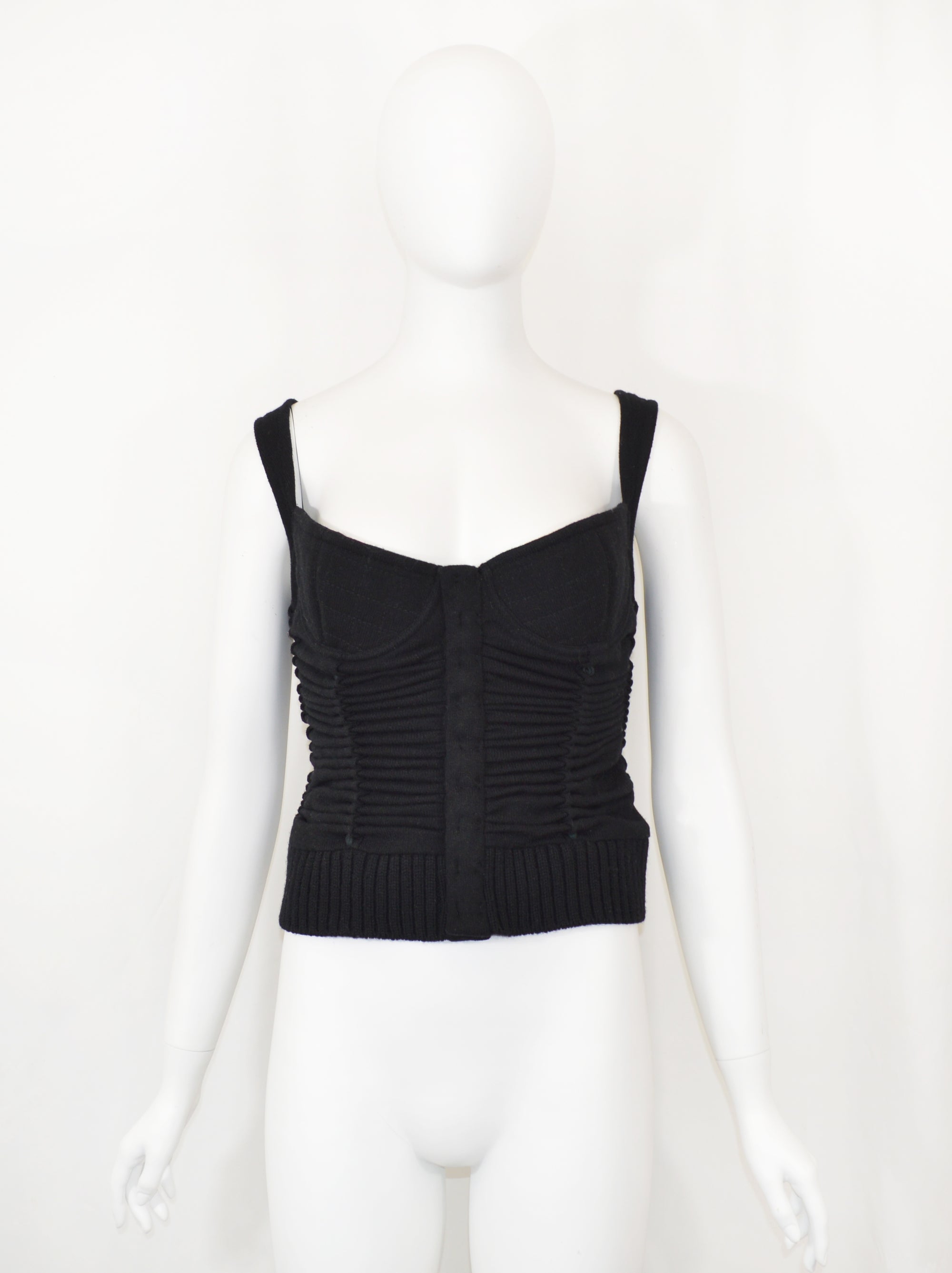 Tao Comme des Garçons 2005 Adjustable Knit Bustier