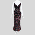 Badgley Mischka FW 2000 Runway Embellished Velvet Dress