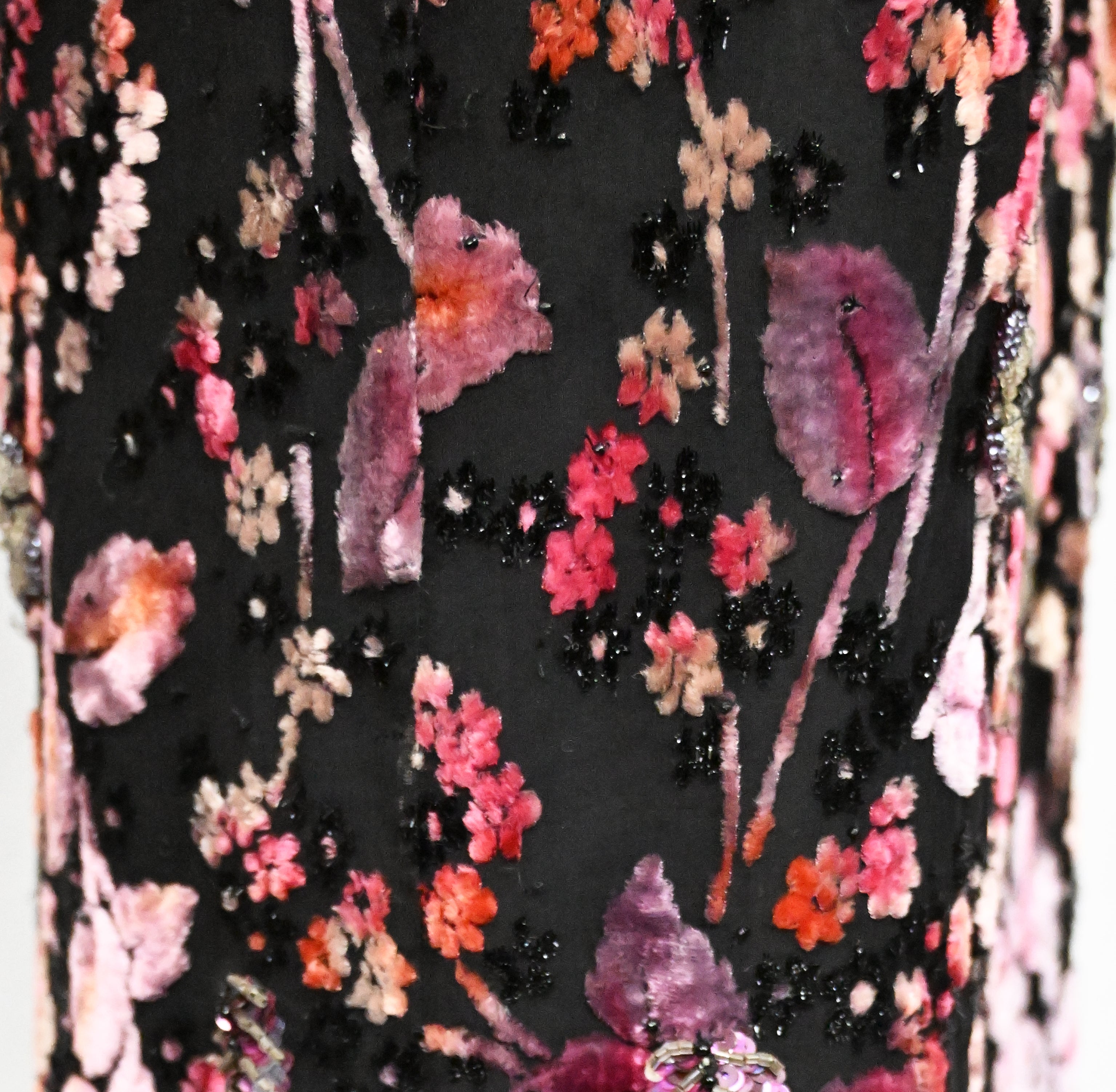 Badgley Mischka FW 2000 Runway Embellished Velvet Dress