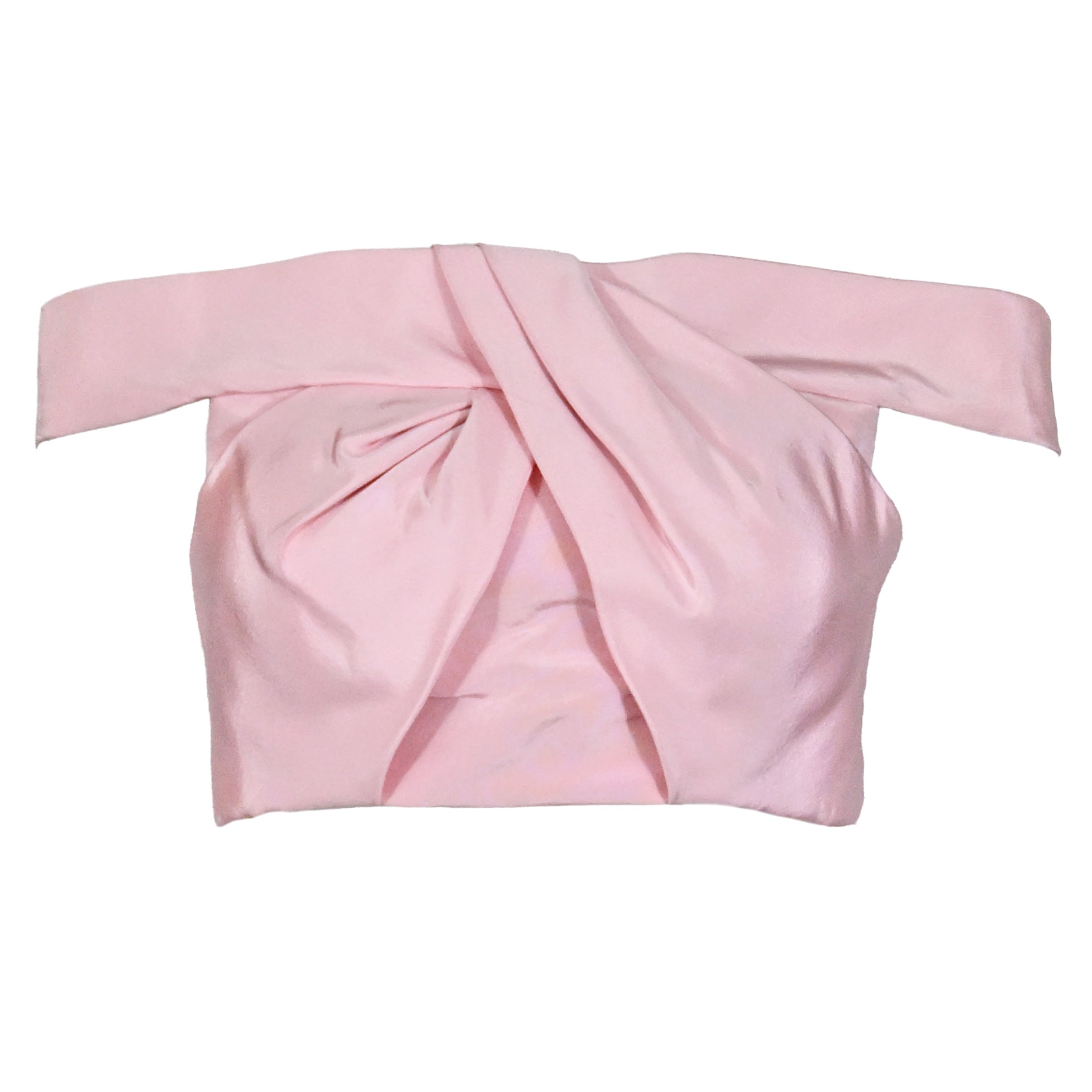 Oscar de la Renta SS 2015 Off Shoulder Crop Top Bustier