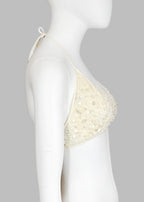Valentino Shell Embellished Tulle Bra