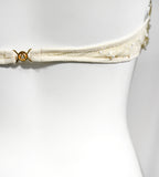 Valentino Shell Embellished Tulle Bra
