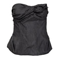 Louis Vuitton 2000s Wool Bustier w Rose Detail