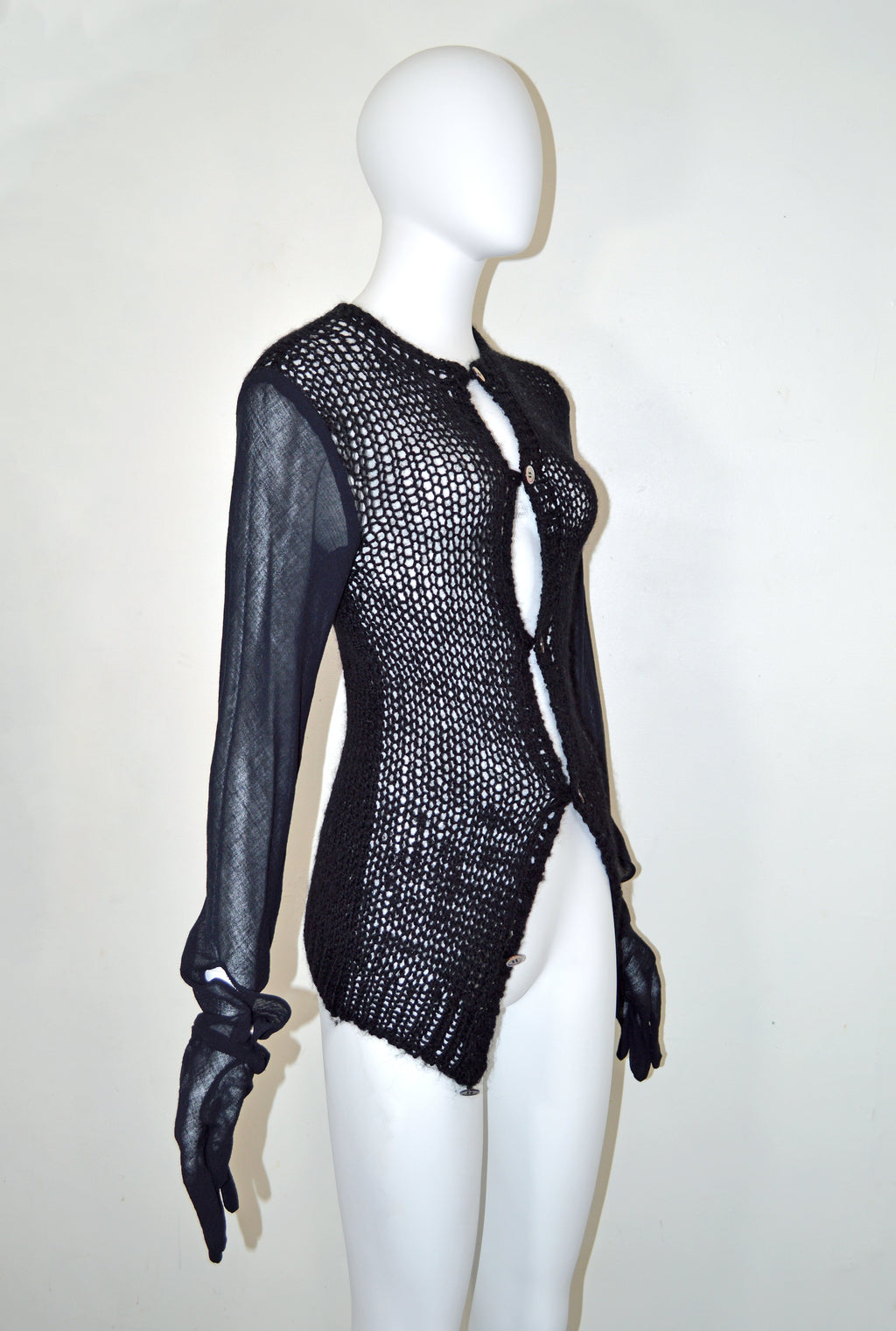 Comme des Garcons 1989 Knit Cardigan with Gloves