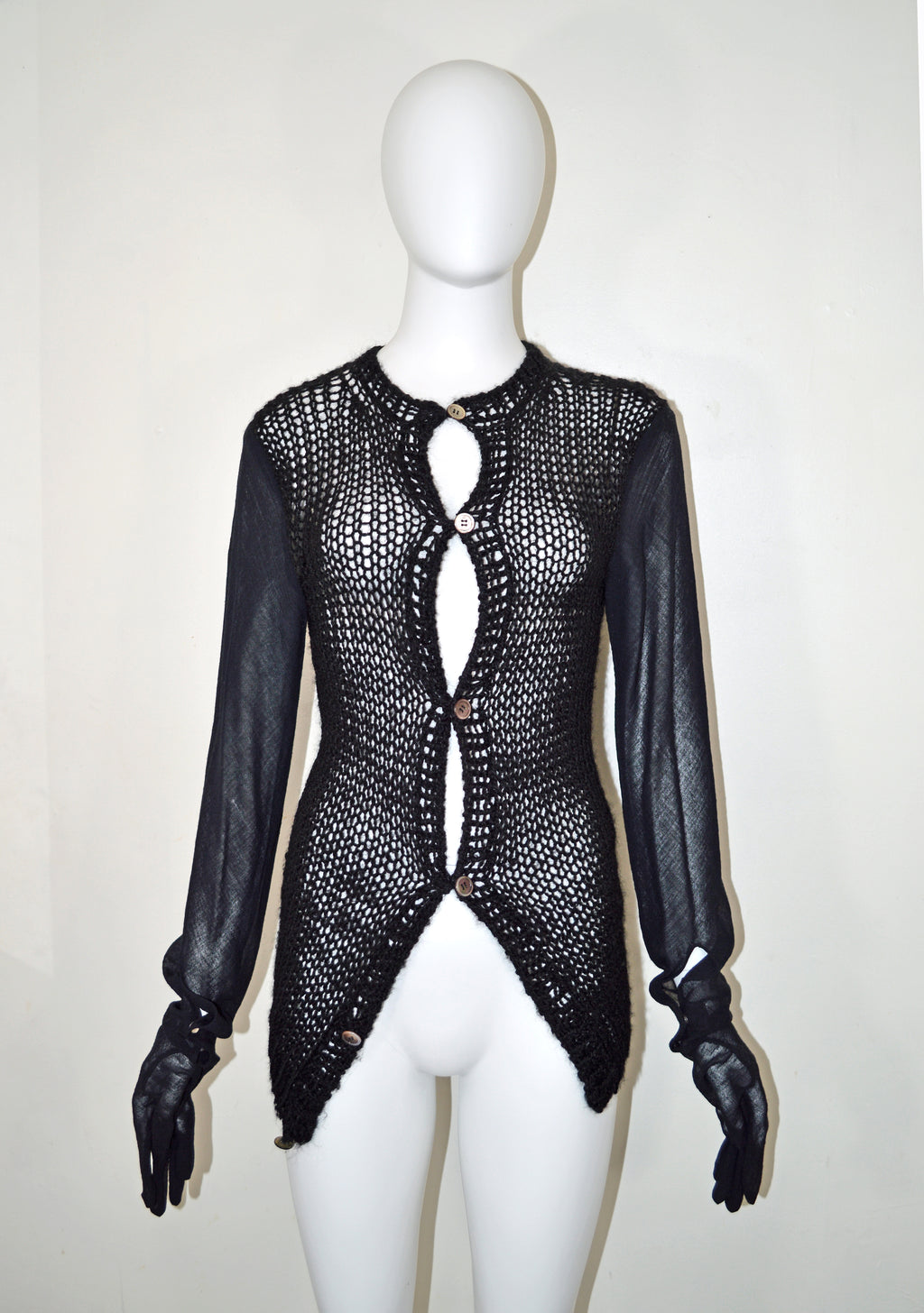 Comme des Garcons 1989 Knit Cardigan with Gloves