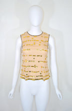 PRADA FW 1999 EMBELLISHED TULLE BLOUSE