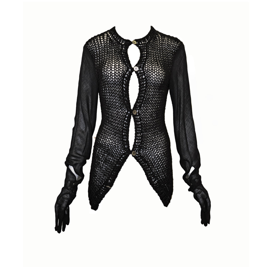 Comme des Garcons 1989 Knit Cardigan with Gloves