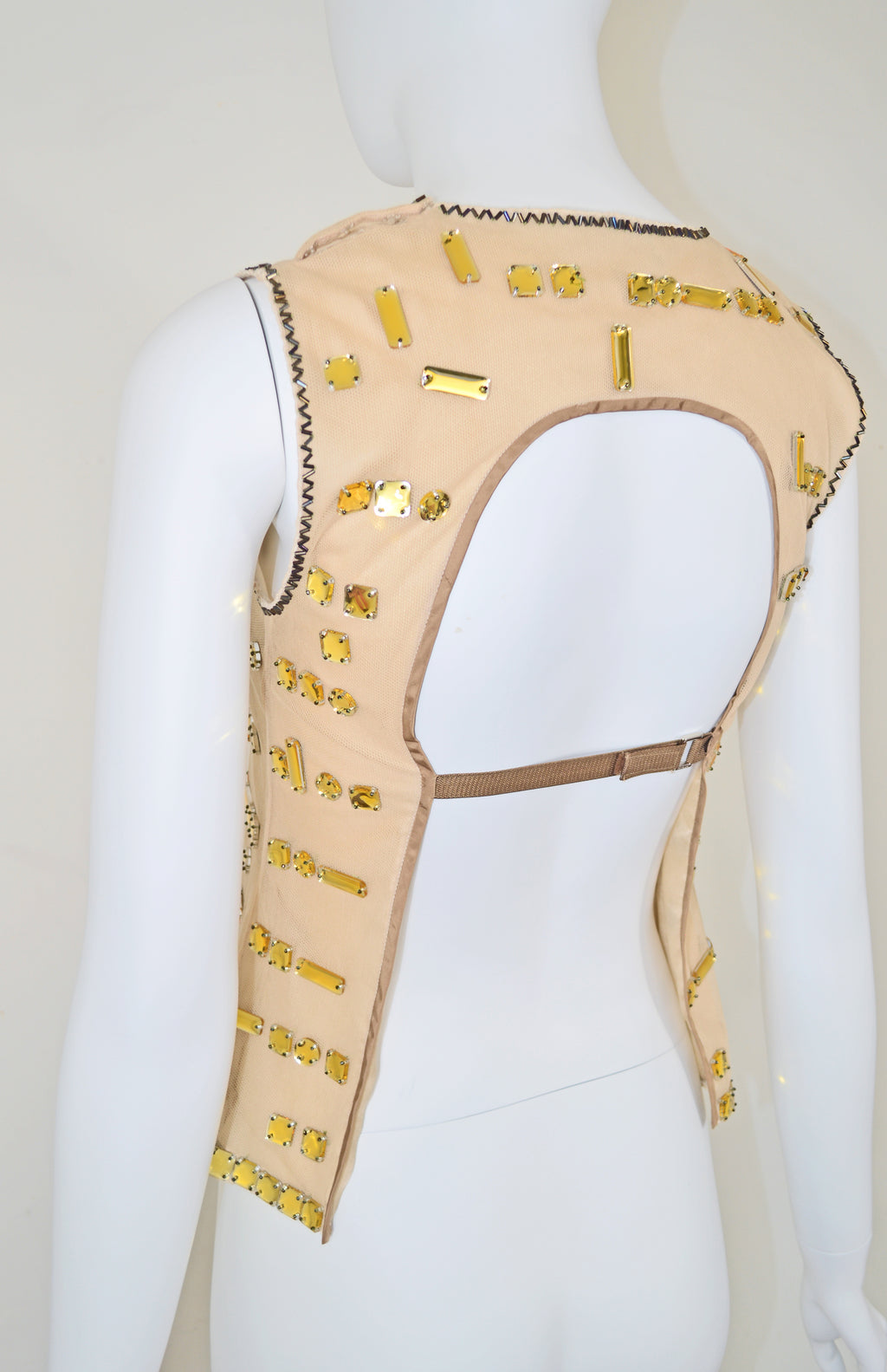 PRADA FW 1999 EMBELLISHED TULLE BLOUSE