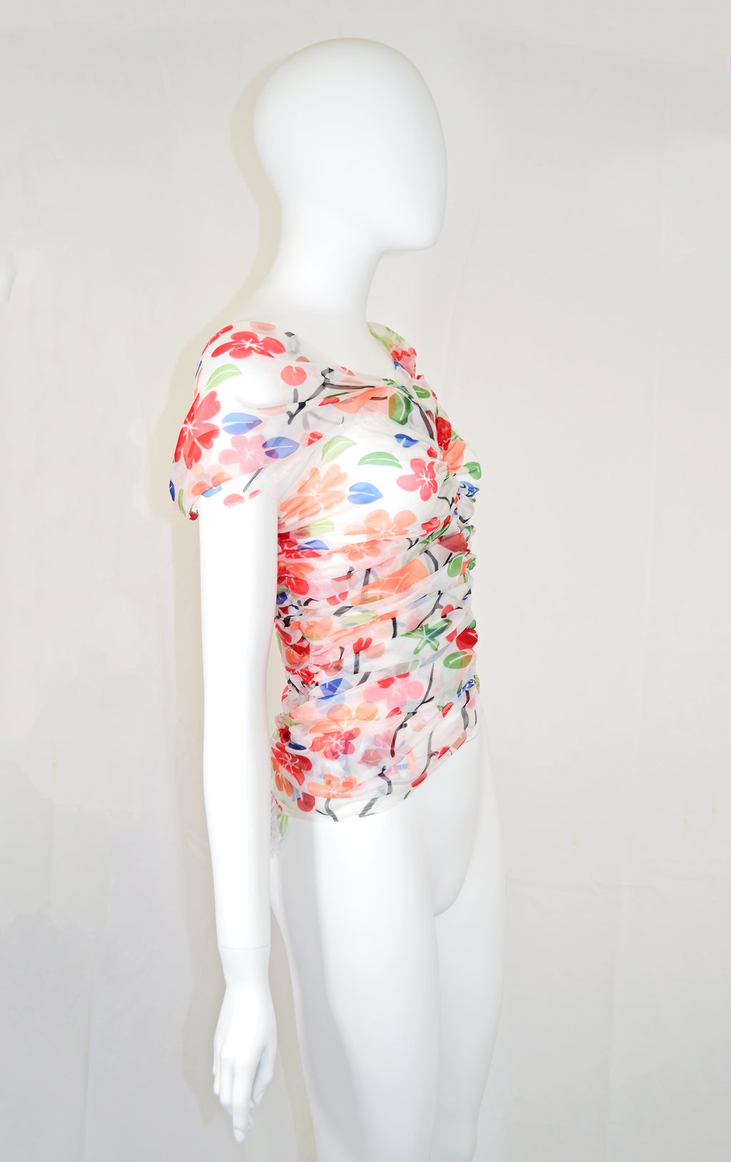 Junya Watanabe SS 2006 Sheer Floral Blouse