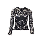 Issey Miyake SS 2004 Mesh Cyber Print Top