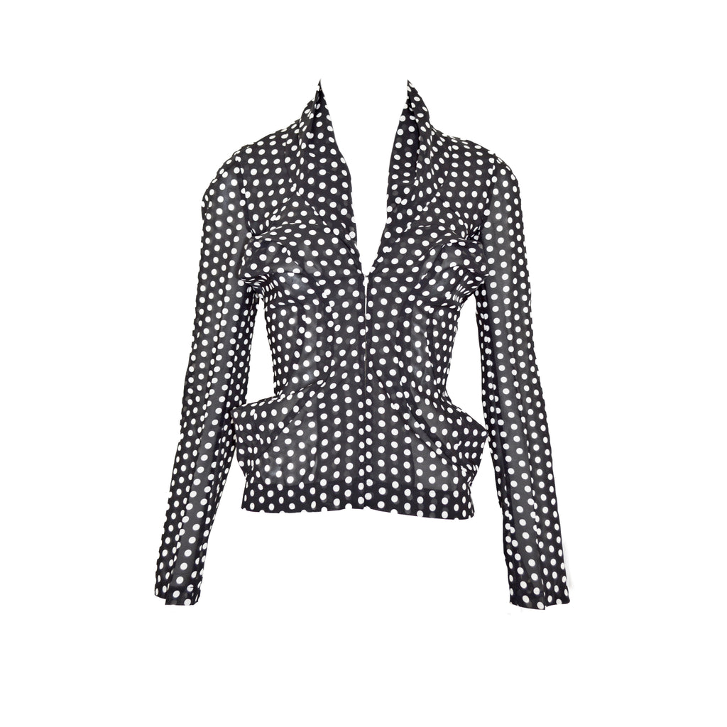 Junya Watanabe SS 2004 Polka Dot Contour Blouse