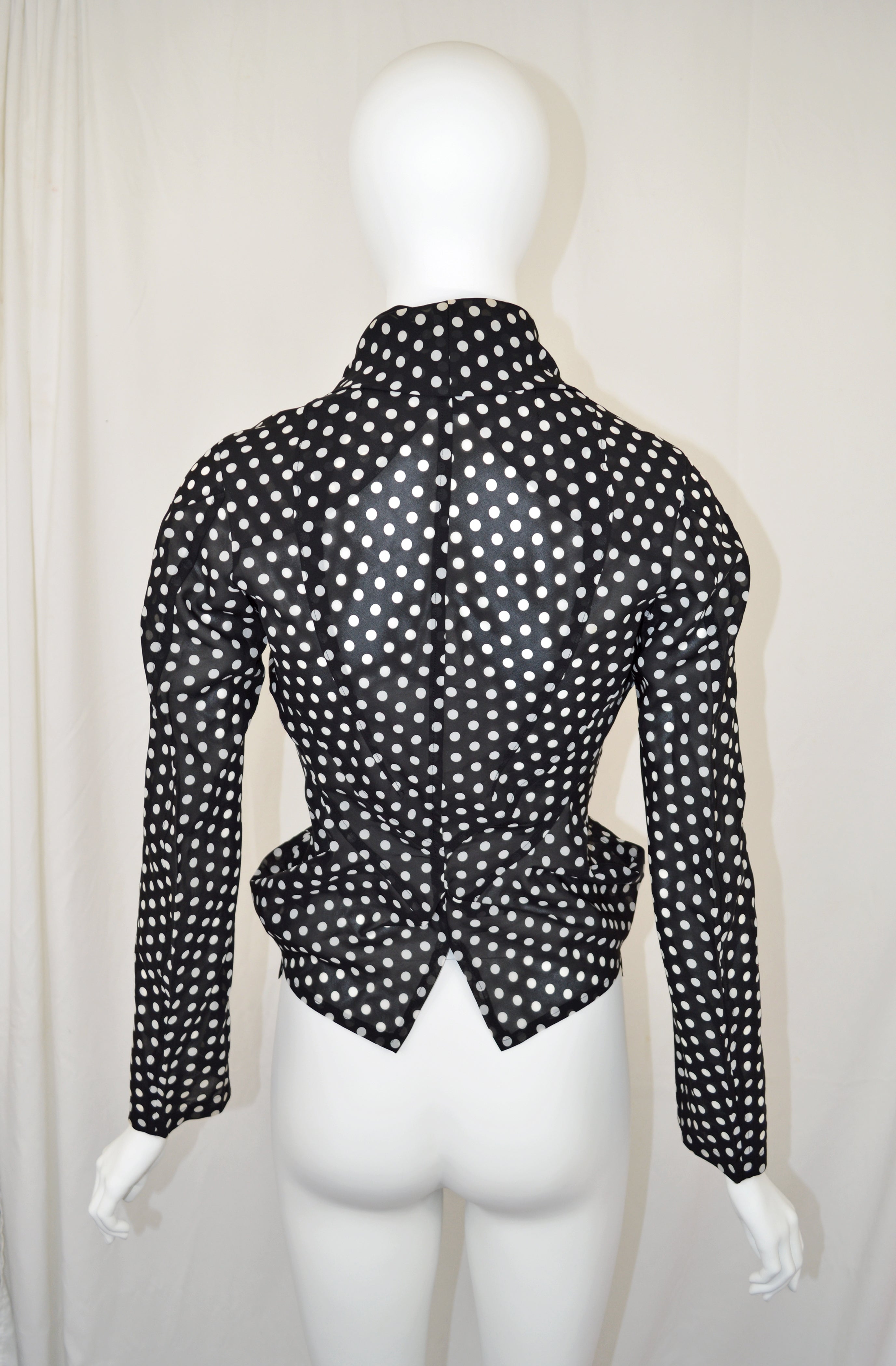 Junya Watanabe SS 2004 Polka Dot Contour Blouse
