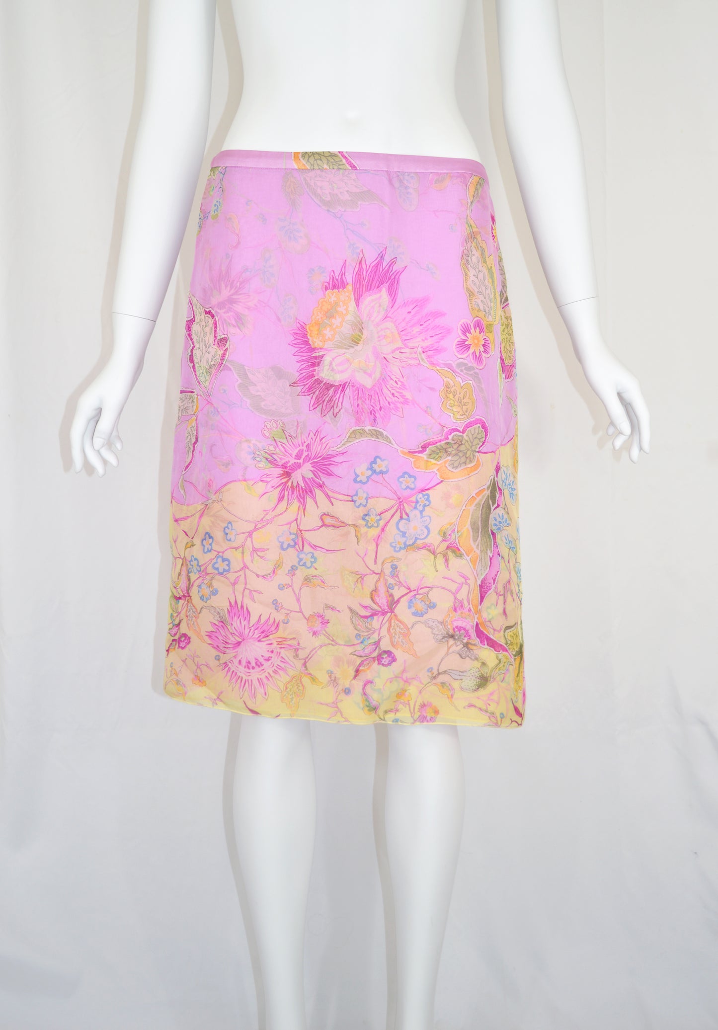 Valentino SS 2004 Silk Skirt
