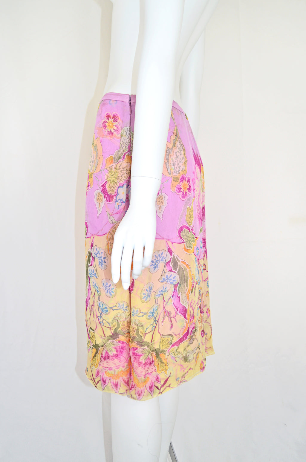Valentino SS 2004 Silk Skirt