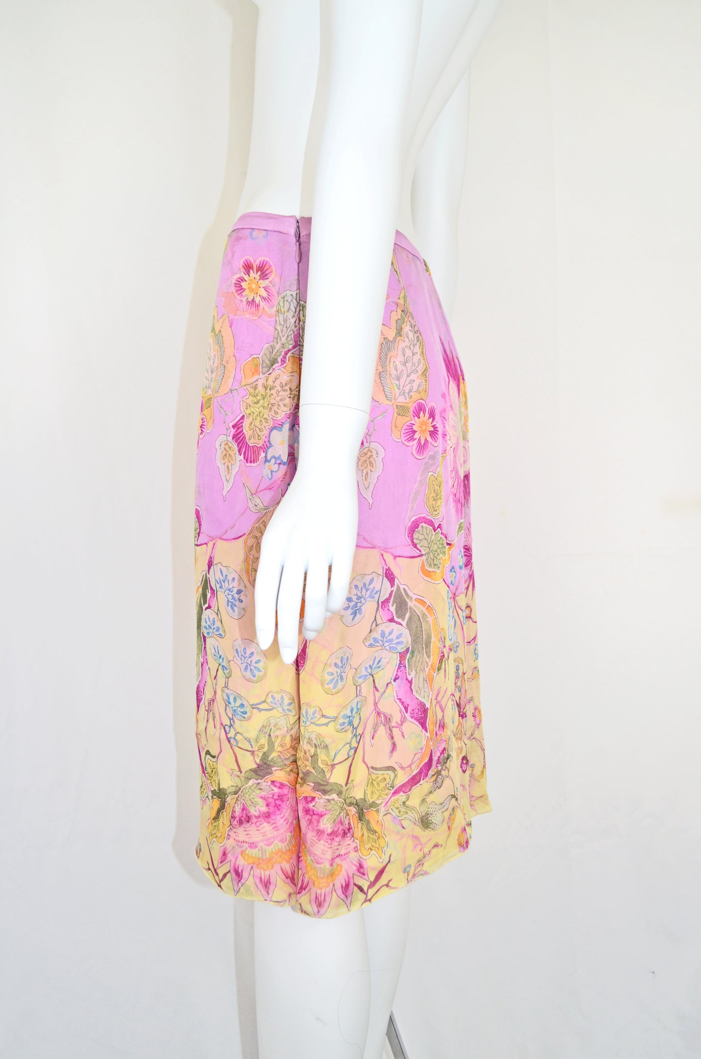 Valentino SS 2004 Silk Skirt