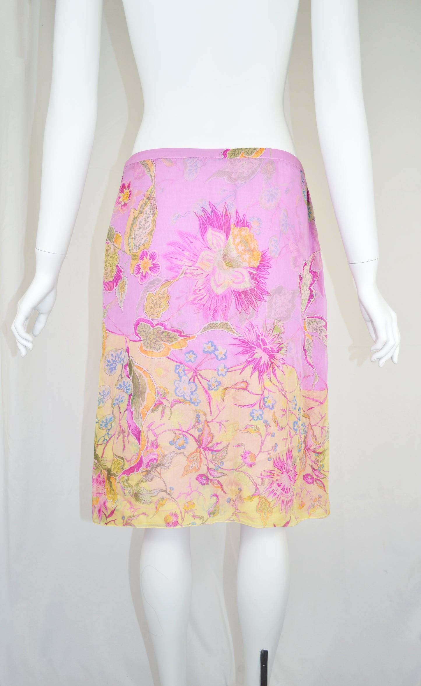 Valentino SS 2004 Silk Skirt