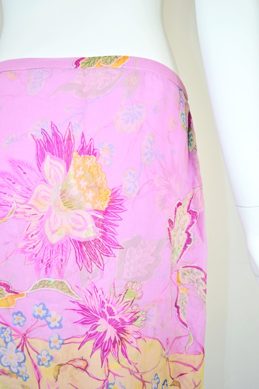 Valentino SS 2004 Silk Skirt