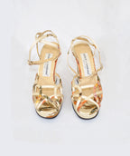 Dolce & Gabbana 1997 Satin Floral Heels