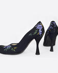 Dolce & Gabbana 1998 Painted Floral Heels