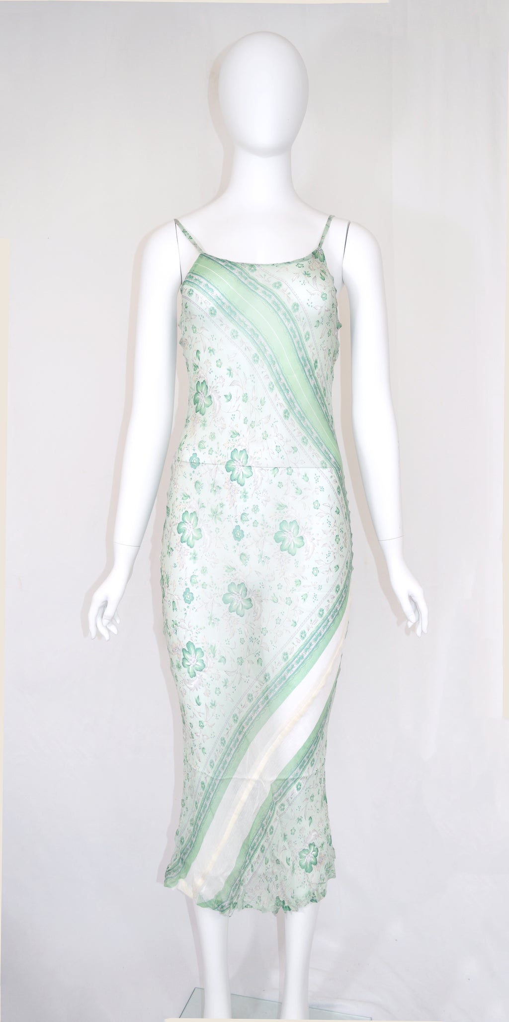 Comme des Garcons FW 1993 Sheer Floral Slip Dress