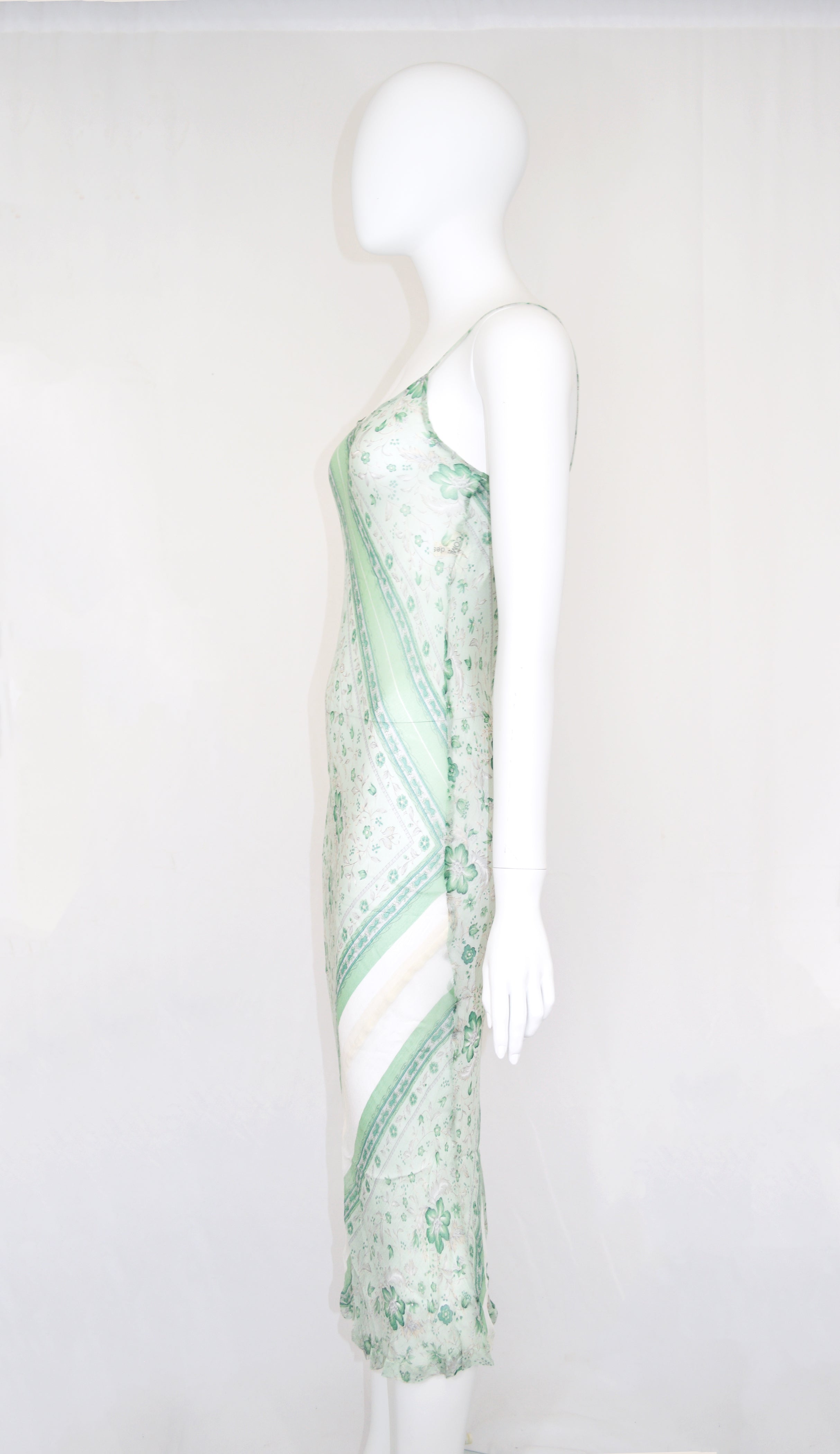 Comme des Garcons FW 1993 Sheer Floral Slip Dress