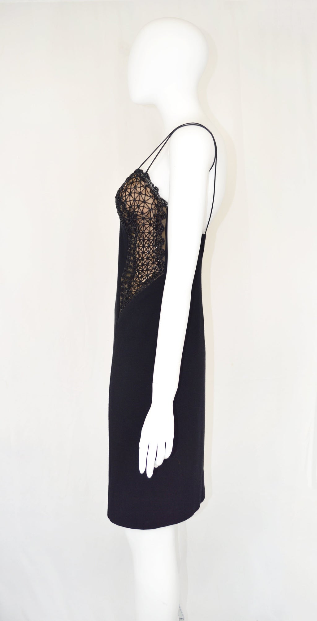 Valentino Boutique FW 1998 Bead Embellished Dress