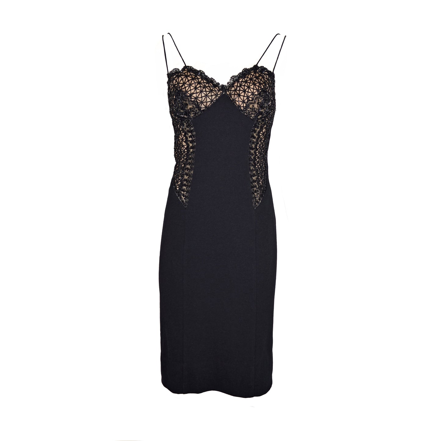 Valentino Boutique FW 1998 Bead Embellished Dress