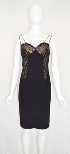 Valentino Boutique FW 1998 Bead Embellished Dress