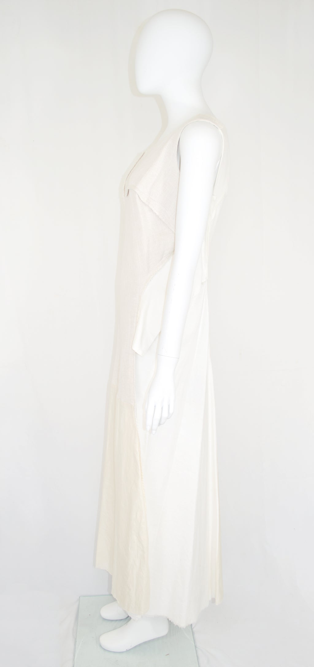 YOHJI YAMAMOTO SS 2009 Linen Patchwork Dress