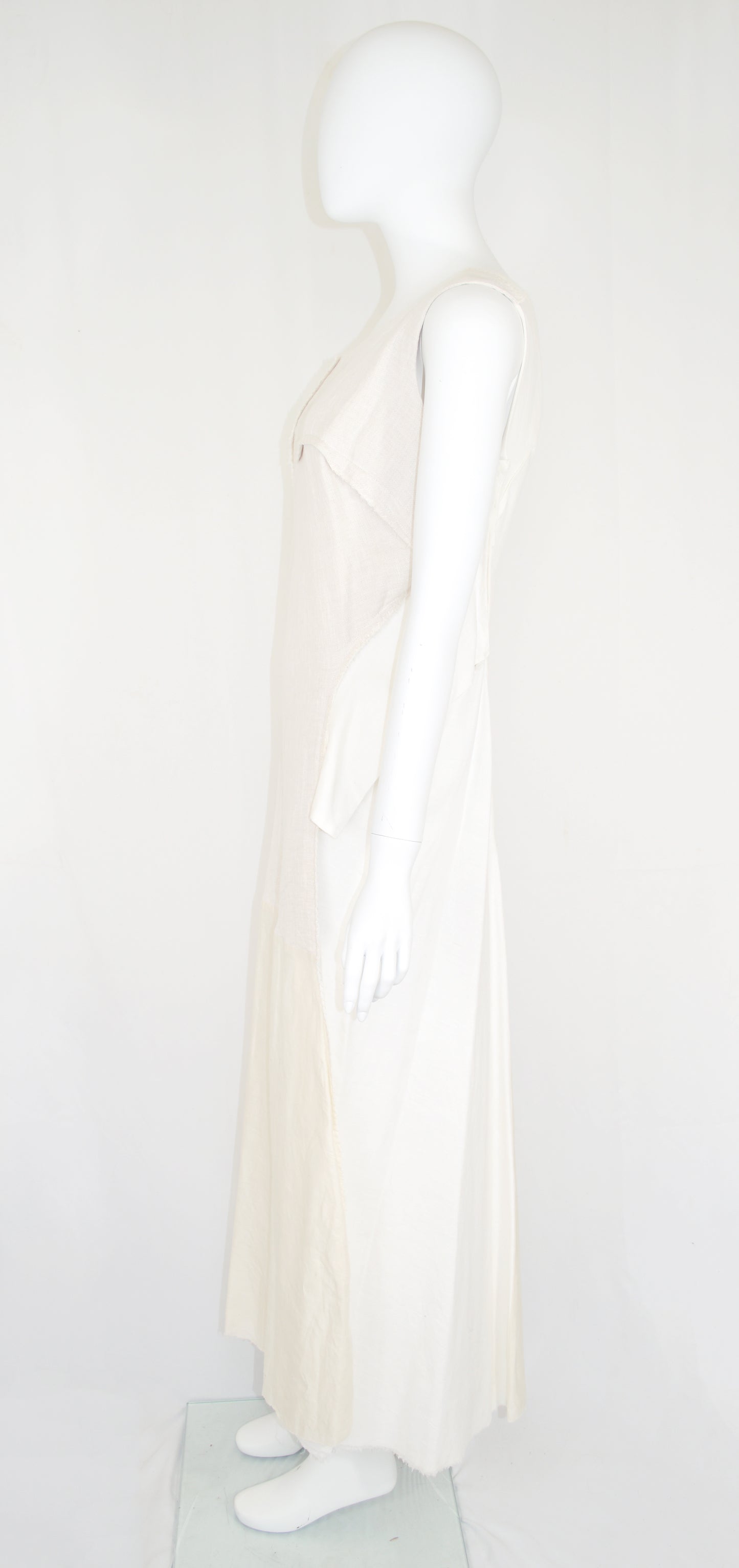 YOHJI YAMAMOTO SS 2009 Linen Patchwork Dress