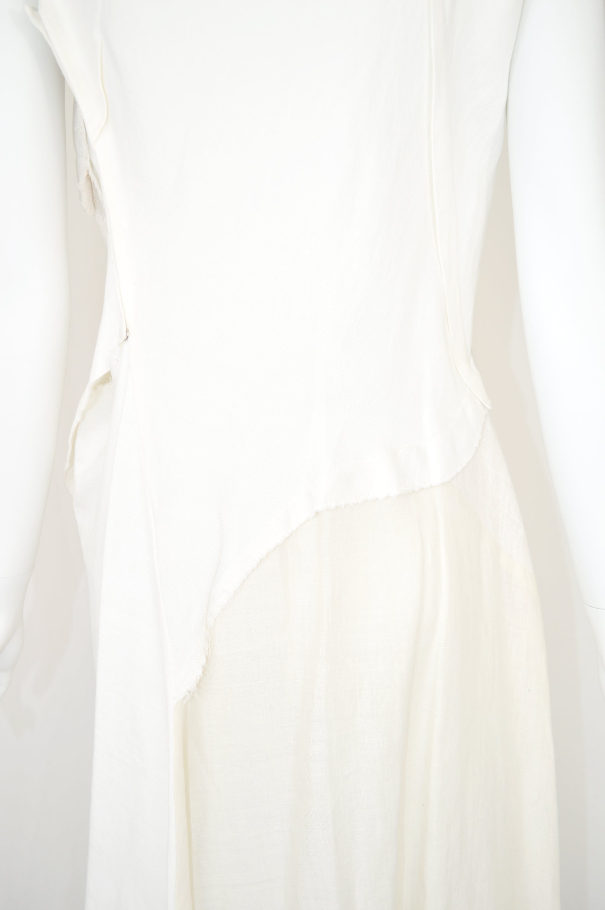 YOHJI YAMAMOTO SS 2009 Linen Patchwork Dress