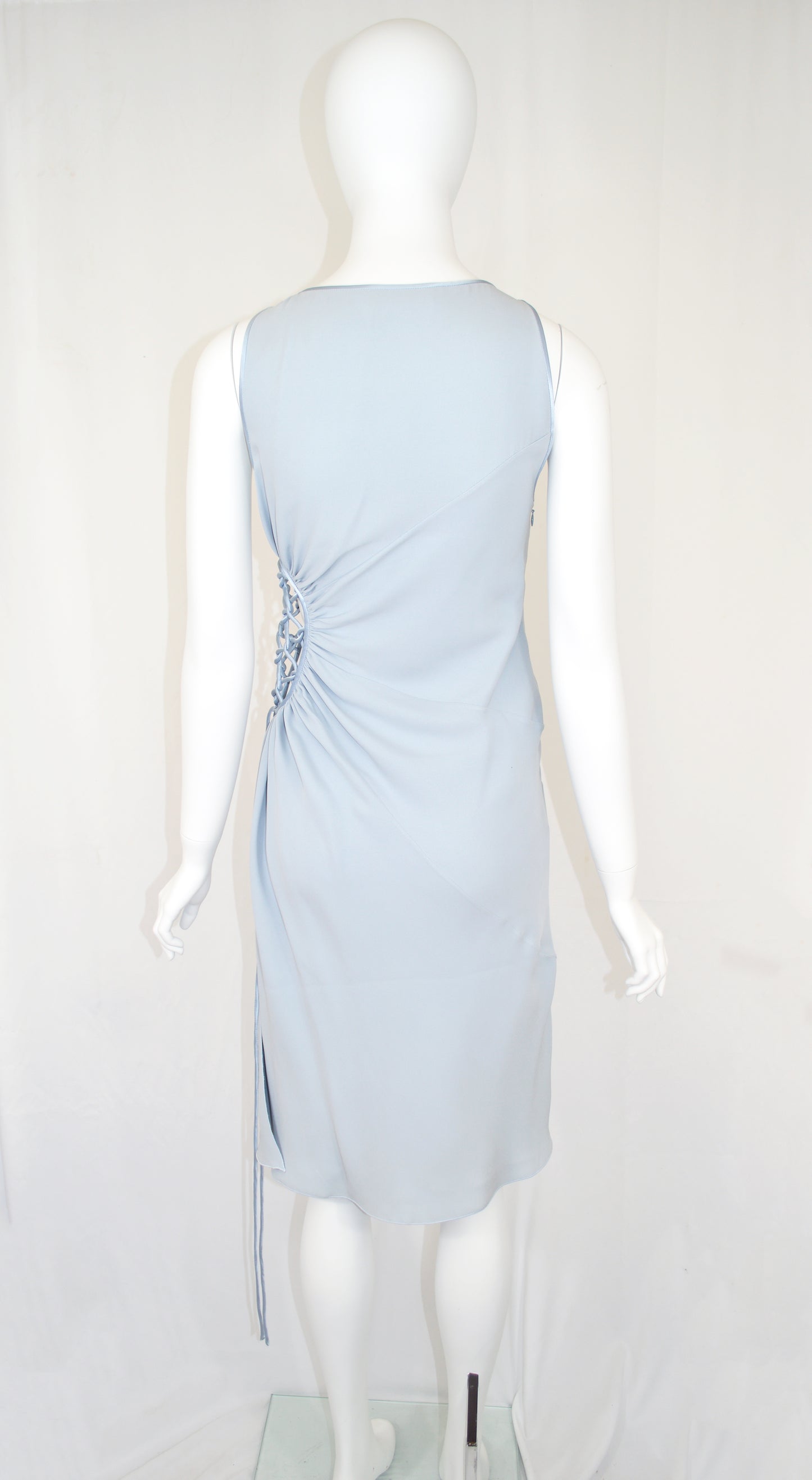 Valentino SS 2004 Lattice Silk Dress