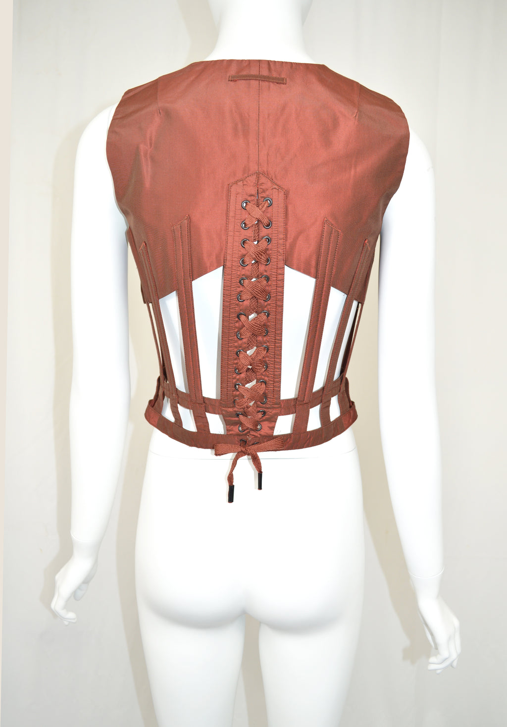 JEAN PAUL GAULTIER SS 1989 Cage Corset Waistcoat Vest