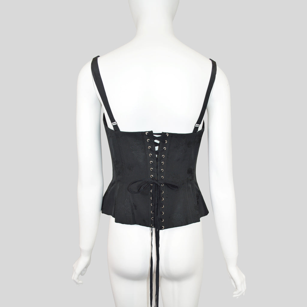 Jean Paul Gaultier Waistcoat Corset w Floral Damask Back