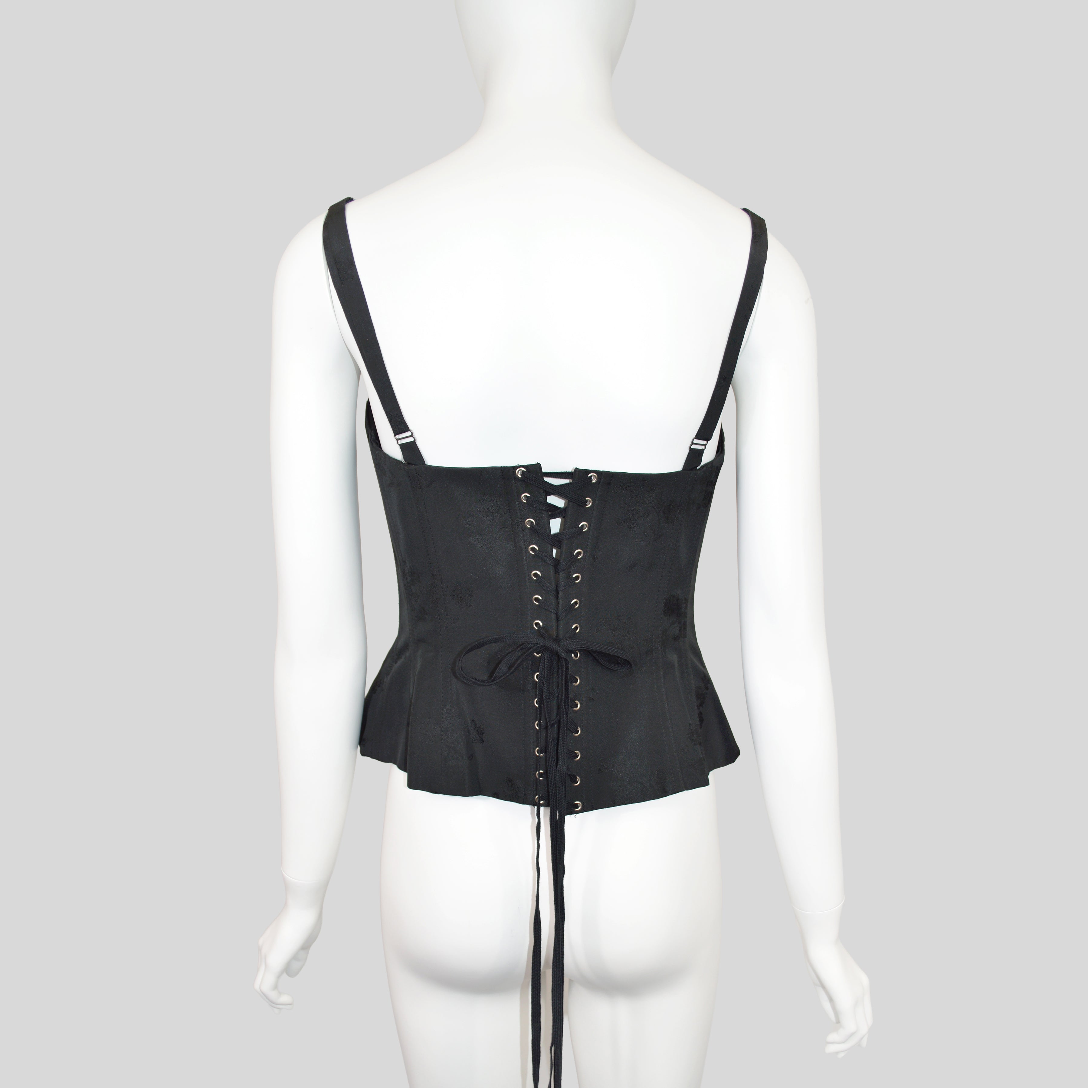 Jean Paul Gaultier Waistcoat Corset w Floral Damask Back