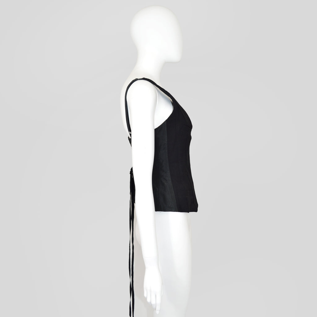 Jean Paul Gaultier Waistcoat Corset w Floral Damask Back